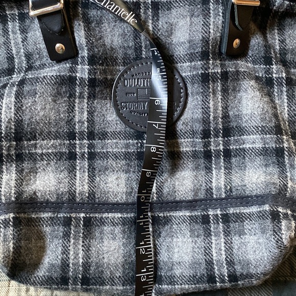 Duluth pack wool purse with leather handles - Picture 7 of 8